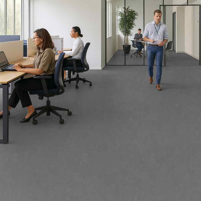 Zyrphan Florvantis Elephant Grey Flooring Roll – Low Slip, Durable