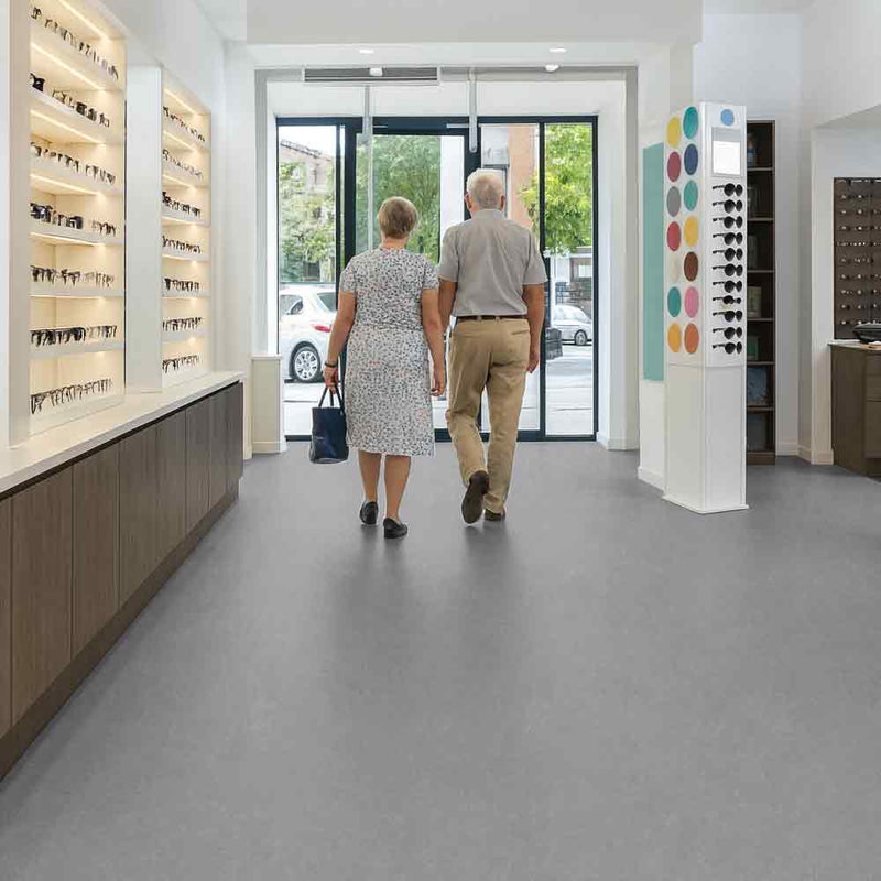 Zyrphan Florvantis Flooring Roll – Adhesive-Free, Low Slip Risk, Seal Grey