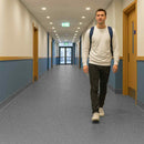 Zyrphan Florvantis Graphite Flooring Roll – Adhesive-Free, Low Slip, 15 Yr