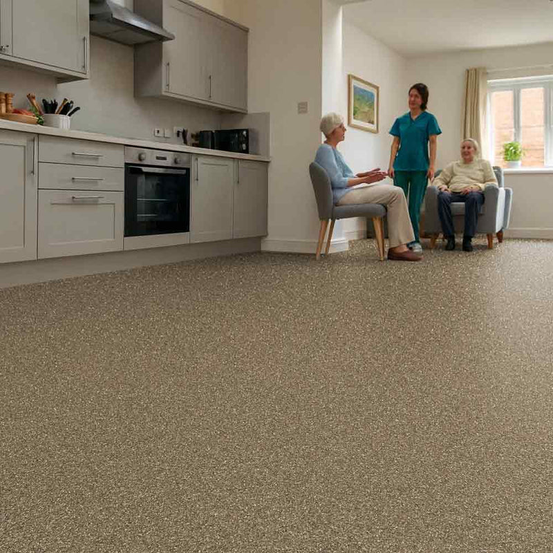 Zyrphan Florvantis Hazelnut – 2.4mm Adhesive‑Free Vinyl Flooring Roll