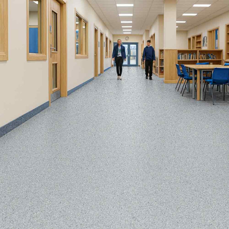 Zyrphan Florvantis Flooring Roll – Frosted Glass, Low Slip