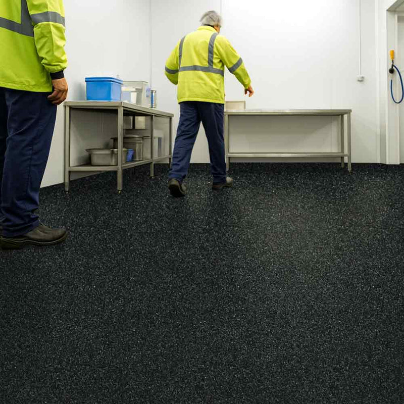 Zyrphan Gripfirmo Flooring Roll – Black, Slip-Resistant, 2mm Vinyl