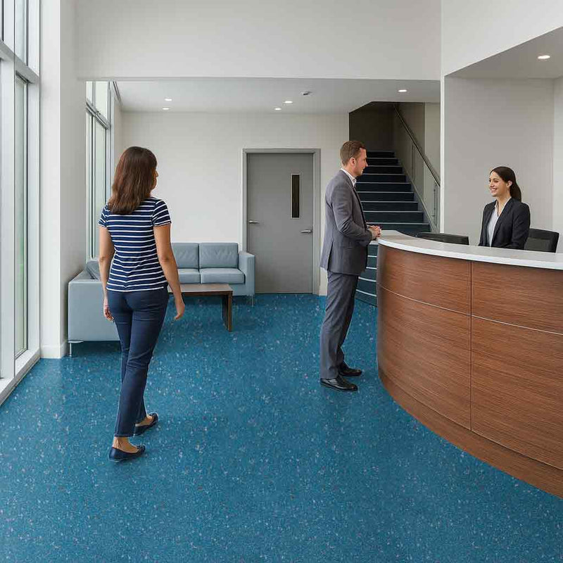 Zyrphan Gripfirmo Safety Flooring Roll - River, 2mm, 15yr Lifespan