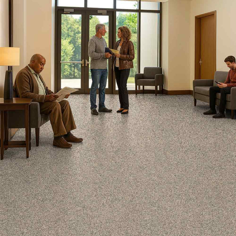 Zyrphan Gripfirmo Safety Flooring Roll – 2mm, Bone, 15-Year Life