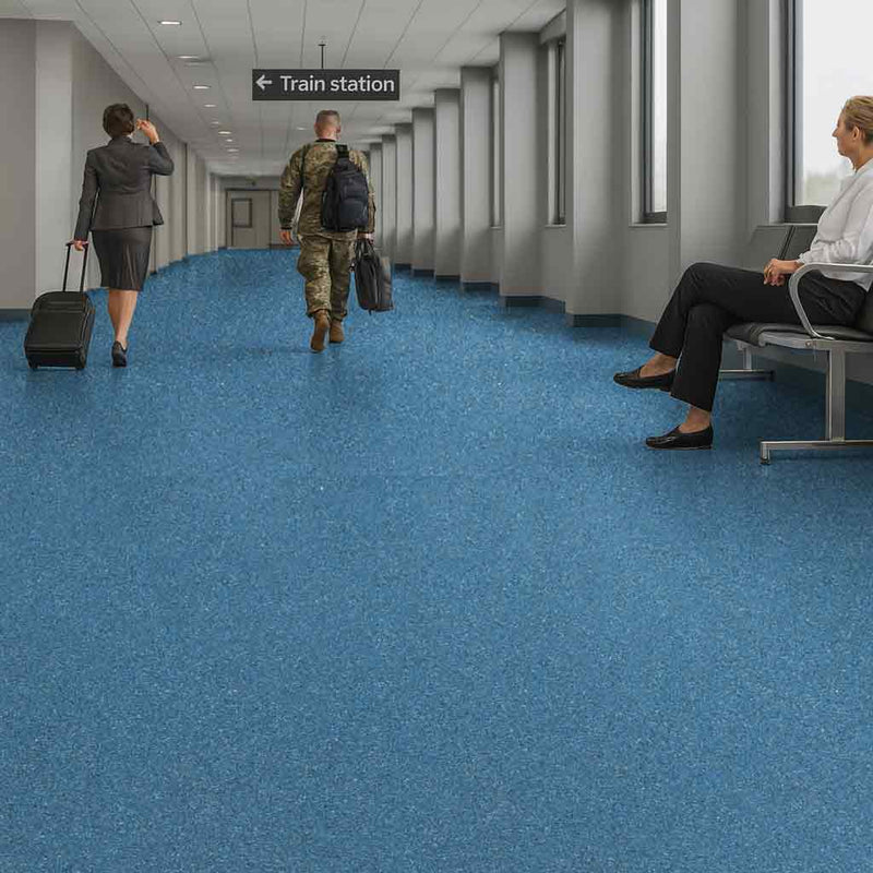 Zyrphan Gripfirmo Safety Flooring Roll – Blue, 2mm, 15yr Lifespan