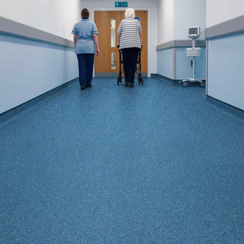 Zyrphan Gripfirmo Safety Flooring Roll – Blue, 2mm, 15yr Lifespan