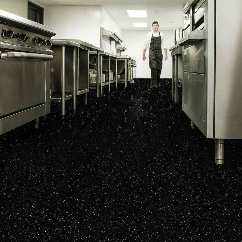 Zyrphan Gripfirmo Safety Flooring Roll – Coal, 2mm, 15-Year Life