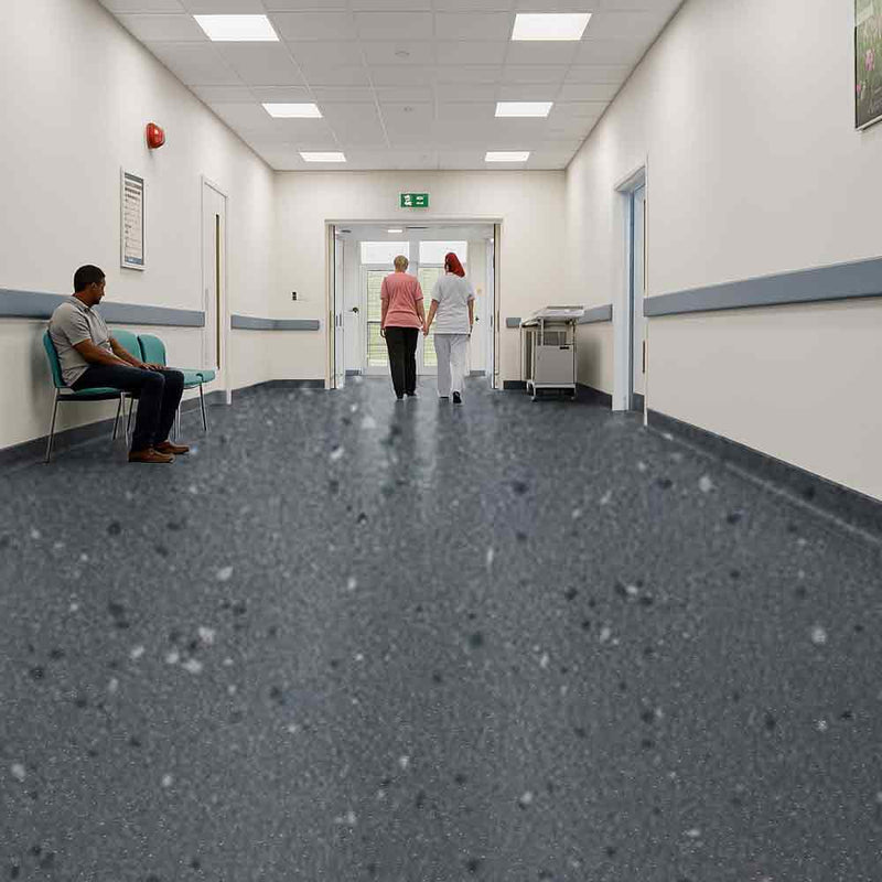 Zyrphan Gripfirmo Safety Flooring Roll – Pavement, 2mm, R10 Rated