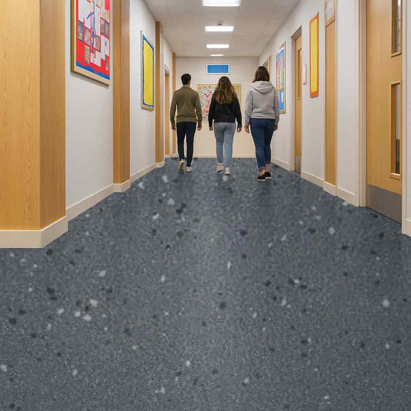 Zyrphan Gripfirmo Safety Flooring Roll – Pavement, 2mm, R10 Rated