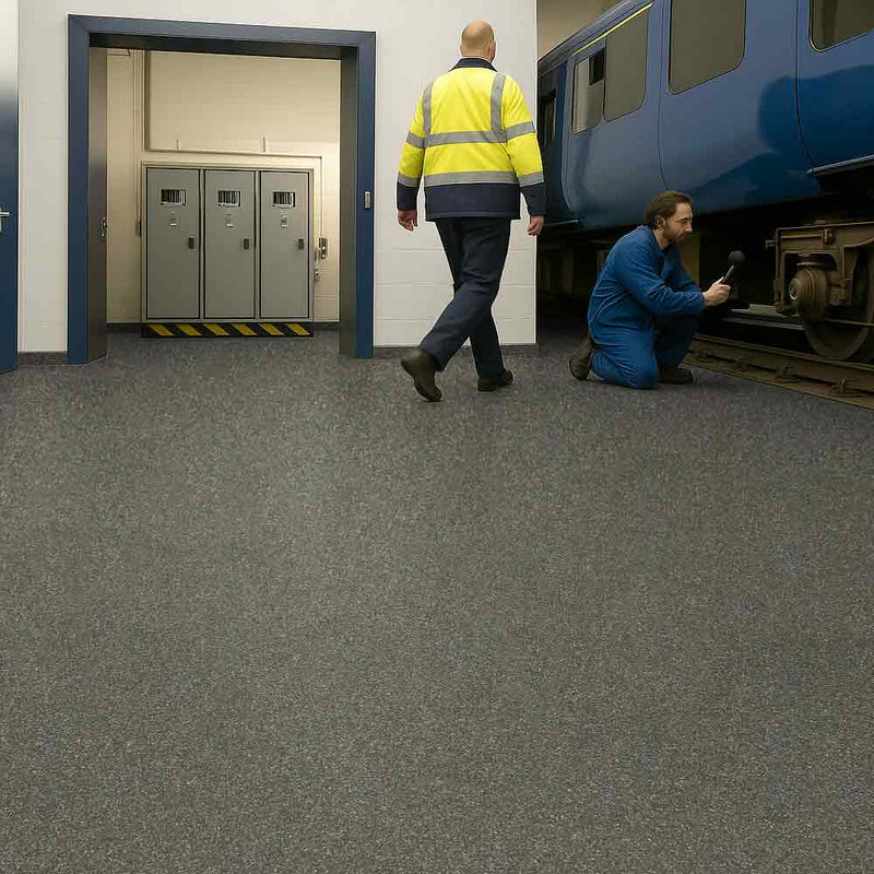 Zyrphan Gripfirmo Safety Flooring Roll – Tundra, 2mm, Slip-Resistant