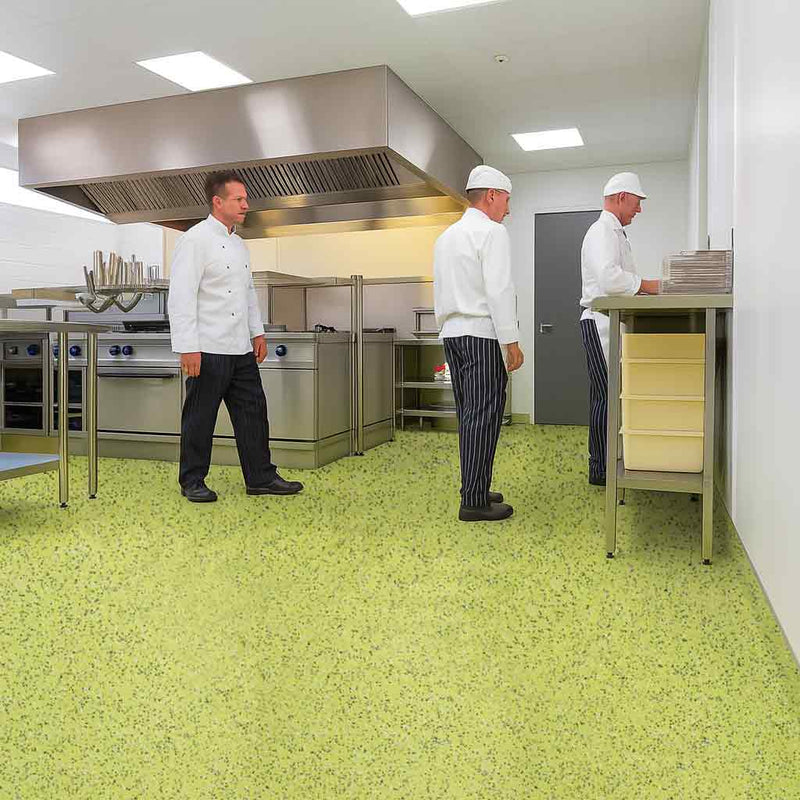 Zyrphan Stronexia Safety Flooring Roll – 3mm Lime, Anti-Slip