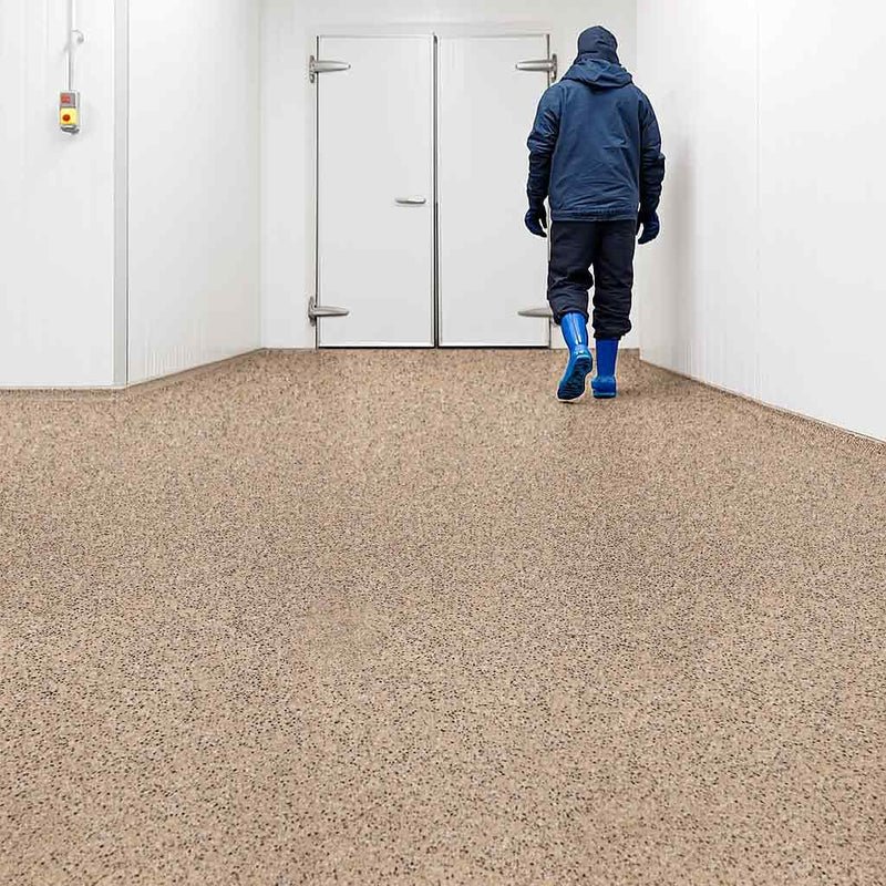 Zyrphan Stronexia Safety Flooring Roll – Biscuit, Anti-Slip 3mm