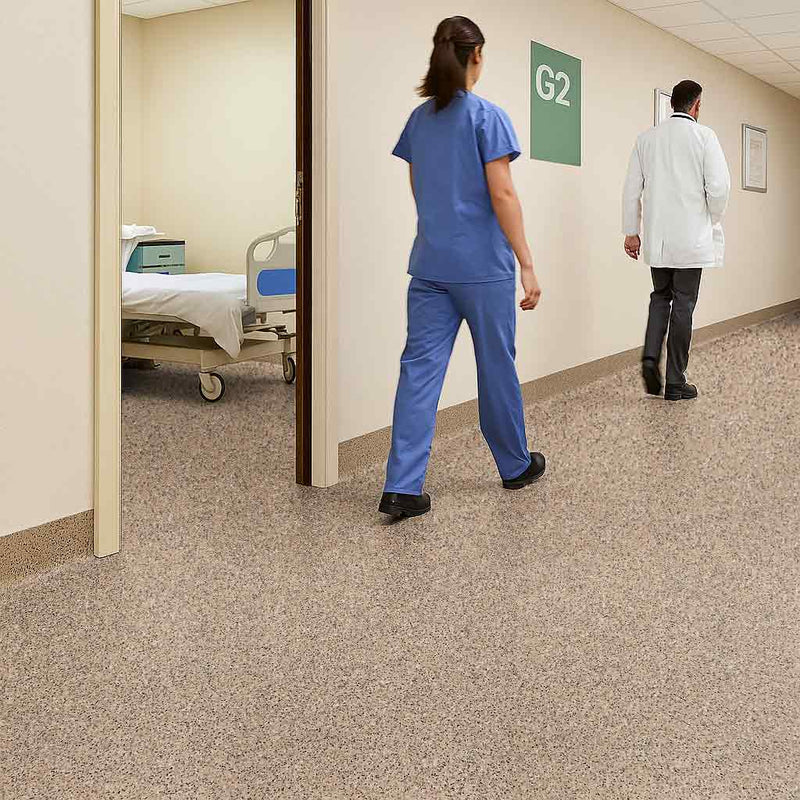 Zyrphan Stronexia Safety Flooring Roll – Biscuit, Anti-Slip 3mm