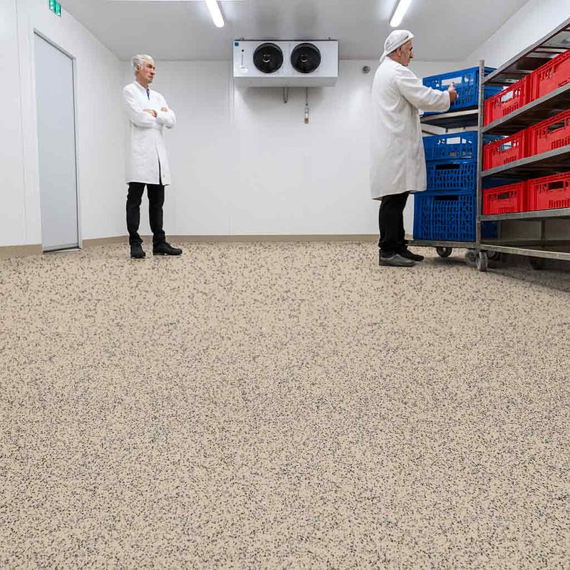 Zyrphan Stronexia Safety Vinyl Flooring Roll – 3mm, Oyster, 25-Year Life