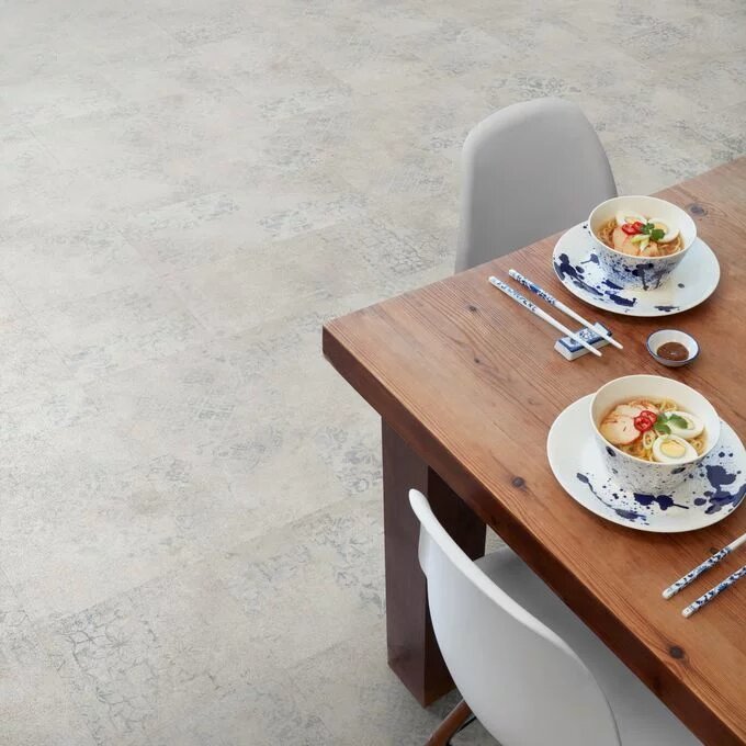 Polyflor Colonia Stencilled Concrete Slip Resistant Luxury Vinyl Tile