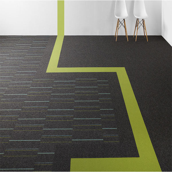 Stratus Stripe 07003 Three Tufted Loop Pile Safety Flooring Tiles