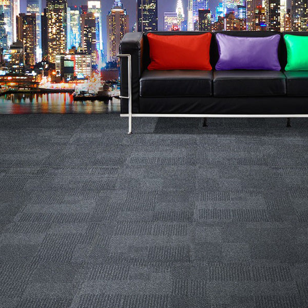 Streetwise Design Originals Slate Tufted Textured Loop Pile Carpet Tile