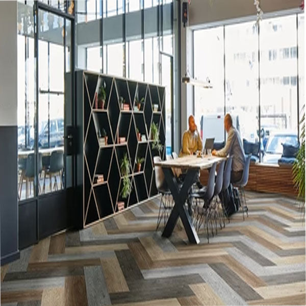 Forbo Flotex Wood Silver Anti Slip Textile Safety Flooring Planks