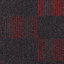 Streetwise Design Brights Red Tufted Textured Loop Pile Carpet Tile