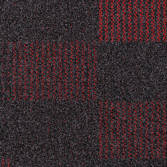 Streetwise Design Brights Red Tufted Textured Loop Pile Carpet Tile