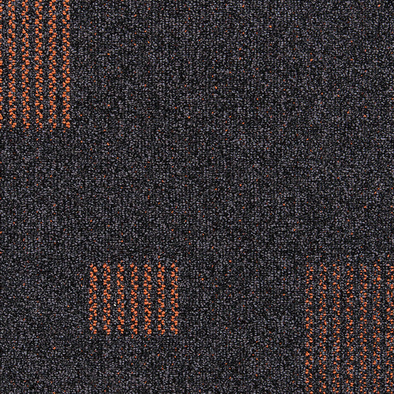 Streetwise Design Brights Orange Tufted Textured Loop Pile Carpet Tile