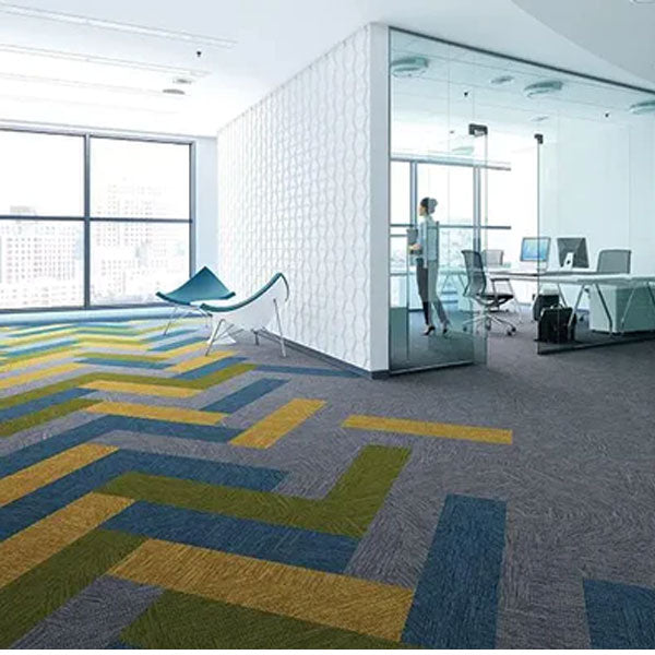 Forbo Flotex Frameweave Pine Electrostatically Flocked Woven Carpet Planks