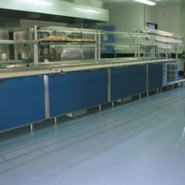 Gerflor Tarasafe Super Dove Grey Slip Resistant Safety Flooring Roll For heavy Trafﬁc Areas