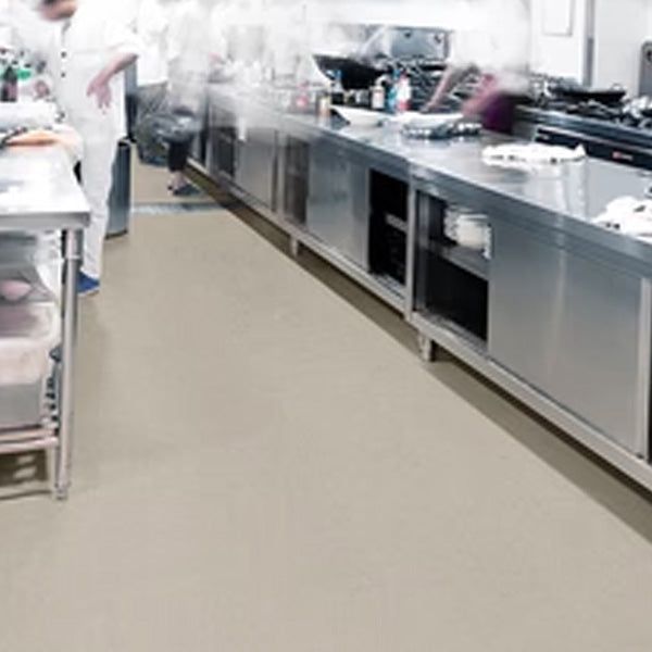 Gerflor Tarasafe Super Dove Grey Slip Resistant Safety Flooring Roll For heavy Trafﬁc Areas