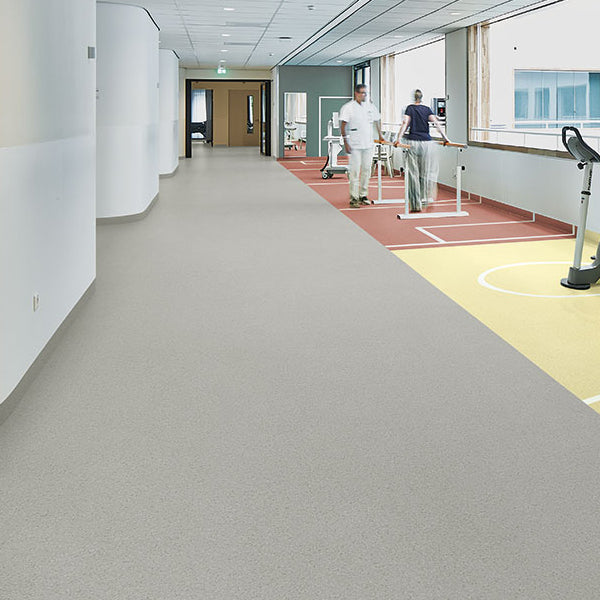 Forbo Sphera Element Mid Neutral Grey Scratch Resistant Safety Flooring Roll