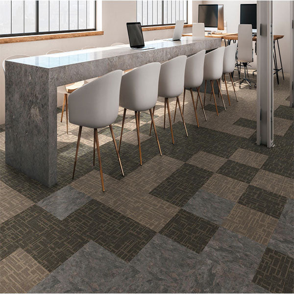 Streetwise Style Trend Cypher Textured Loop Pile Carpet Tile