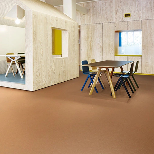 Forbo Marmoleum Solid Terracotta Anti Static Safety Flooring Roll