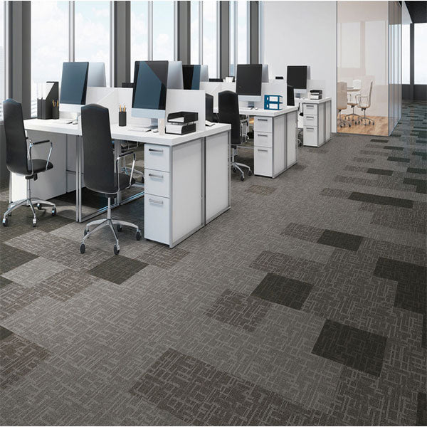 Streetwise Style Trend Cypher Textured Loop Pile Carpet Tile